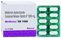 Metfenux Sr 1000 Tablet 10 Metfenux Sr 1000 Tablet 10