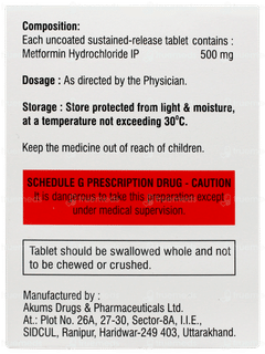 Metfenux Sr 500 Tablet 10