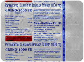 Greno 1000 Sr Tablet 10