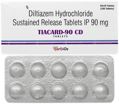 Tiacard 90 Cd Tablet 10