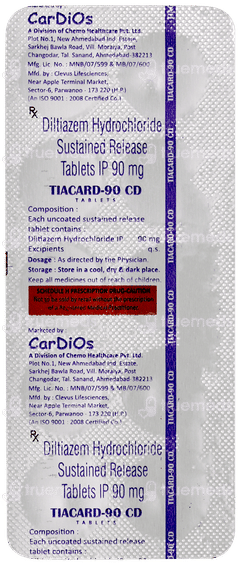 Tiacard 90 Cd Tablet 10
