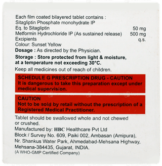 Qsita M 50/500 Tablet 15