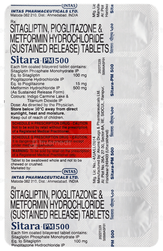 Sitara Pm 500 Tablet 10