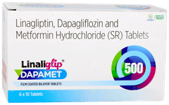 Linaliglip Dapamet 500 Tablet 10 Linaliglip Dapamet 500 Tablet 10
