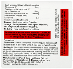 Switglim Mp 1/15 Tablet 15 Switglim Mp 1/15 Tablet 15
