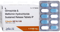 Glimith Mf 0.5 Sr Tablet 10 Glimith Mf 0.5 Sr Tablet 10
