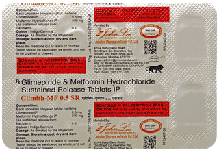 Glimith Mf 0.5 Sr Tablet 10