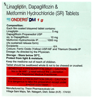 Ondero Dm 1g Tablet 10