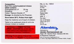 Isofit Sr 20mg Tablet 10 Isofit Sr 20mg Tablet 10