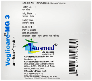 Voglicare MG 3 Tablet Sr 15