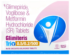 Glimiteris Trio 0.5/0.2/500 Tablet 15