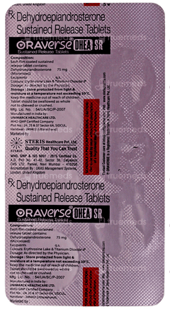 Oraverse Dhea Sr Tablet 7 Oraverse Dhea Sr Tablet 7