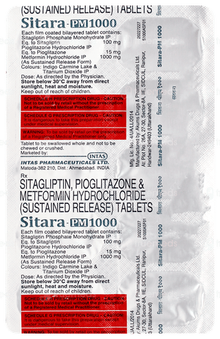 Sitara Pm 1000 Tablet 10