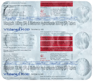 Vildanex M Od Tablet 15