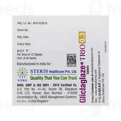 Gliclaglaze Trio 0.3 Tablet 15 Gliclaglaze Trio 0.3 Tablet 15