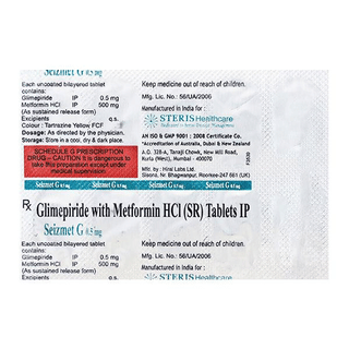 Seizmet G 0.5Mg Tablet 10