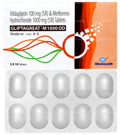 Gliptagreat M 1000 Od Tablet 10 Gliptagreat M 1000 Od Tablet 10