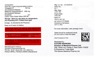 Gliptagreat M 1000 Od Tablet 10