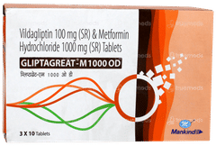 Gliptagreat M 1000 Od Tablet 10 Gliptagreat M 1000 Od Tablet 10