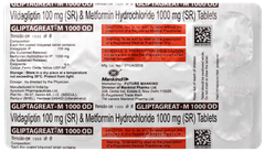 Gliptagreat M 1000 Od Tablet 10 Gliptagreat M 1000 Od Tablet 10