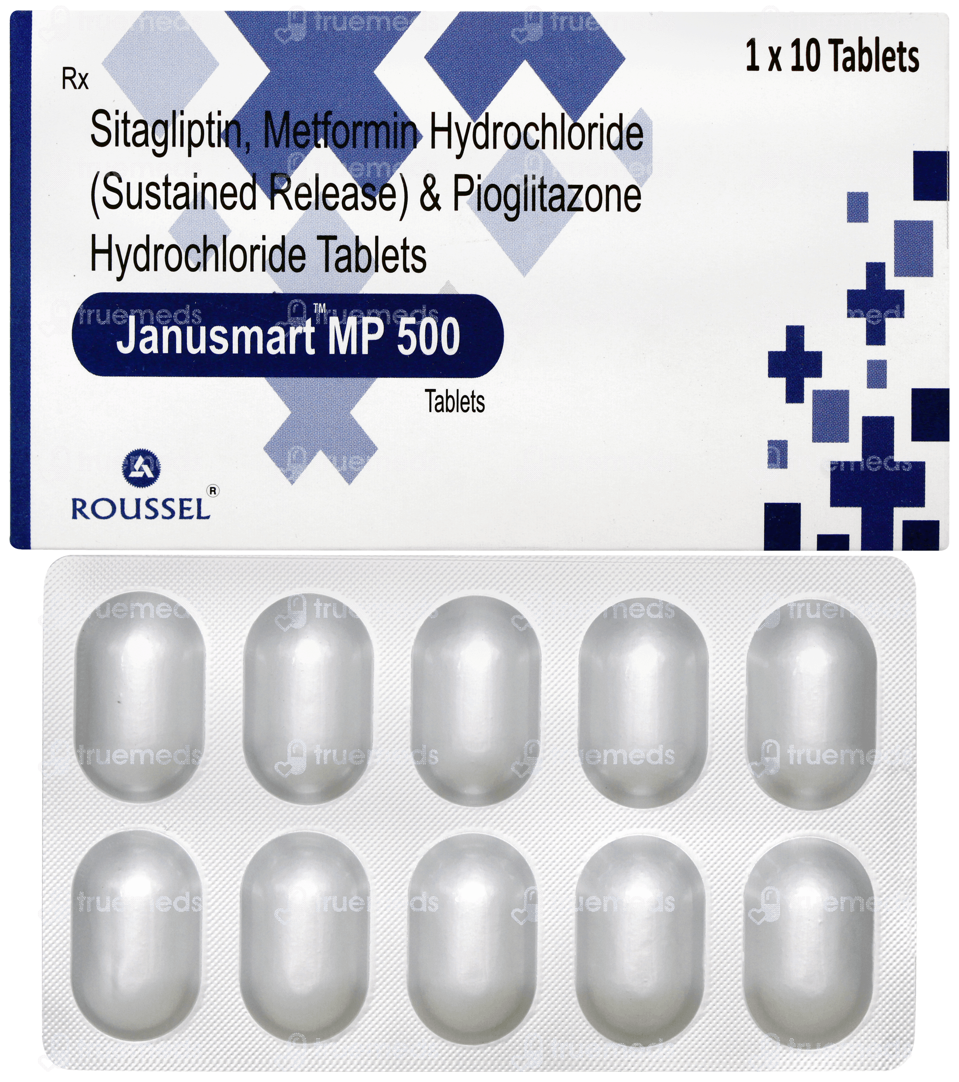 Janusmart Mp 500 Tablet 10 - Uses, Side Effects, Dosage, Price | Truemeds