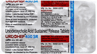 Urdohep 450mg Tablet Sr 10