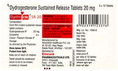 Dydrofem Sr 20 Tablet 10