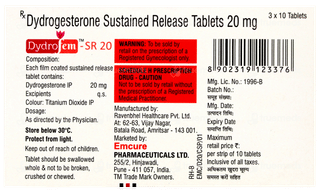 Dydrofem Sr 20 Tablet 10