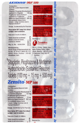 Zensita Mp 500 Tablet 10