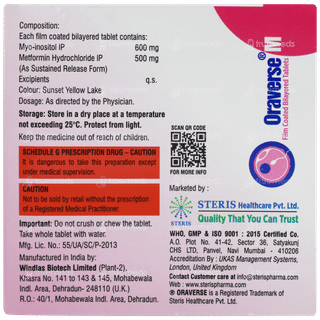 Oraverse M Tablet 15