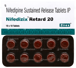 Nifedizix Retard 20 Tablet 10