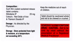 Nifedizix Retard 20 Tablet 10 Nifedizix Retard 20 Tablet 10