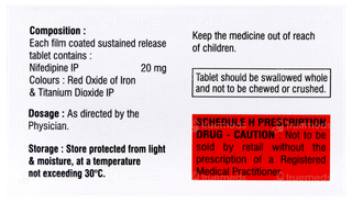 Nifedizix Retard 20 Tablet 10