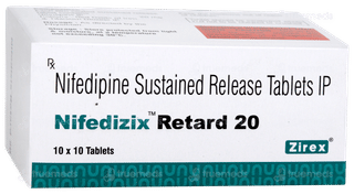 Nifedizix Retard 20 Tablet 10