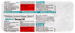 Nifedizix Retard 20 Tablet 10 Nifedizix Retard 20 Tablet 10