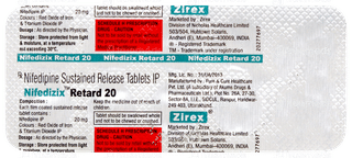 Nifedizix Retard 20 Tablet 10