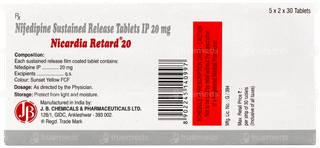 Nicardia Retard 20 Tablet 30