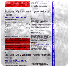 Metabest Gz Sr 60 Tablet 15 Metabest Gz Sr 60 Tablet 15