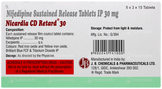 Nicardia Cd Retard 30 Tablet 15