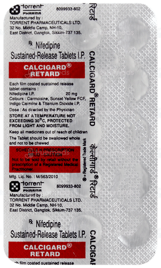 Calcigard Retard Tablet 15