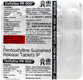 Oxifyline Pr 400 Tablet 15