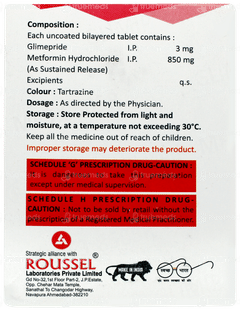 Glimip Mf3 850sr Tablet 10