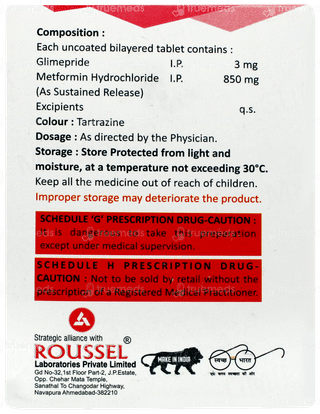 Glimip Mf3 850sr Tablet 10