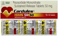 Cardules Ismn Sr 50 Tablet 10