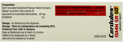 Cardules Ismn Sr 50 Tablet 10