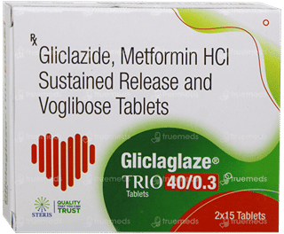 Gliclaglaze Trio 40/0.3 Tablet 15