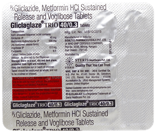 Gliclaglaze Trio 40/0.3 Tablet 15