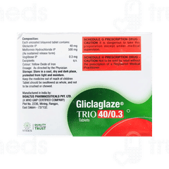 Gliclaglaze Trio 40/0.3 Tablet 15
