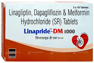 Linapride Dm 1000 Tablet 10
