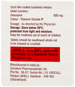 Oxasol Mr 600 Tablet Sr 10